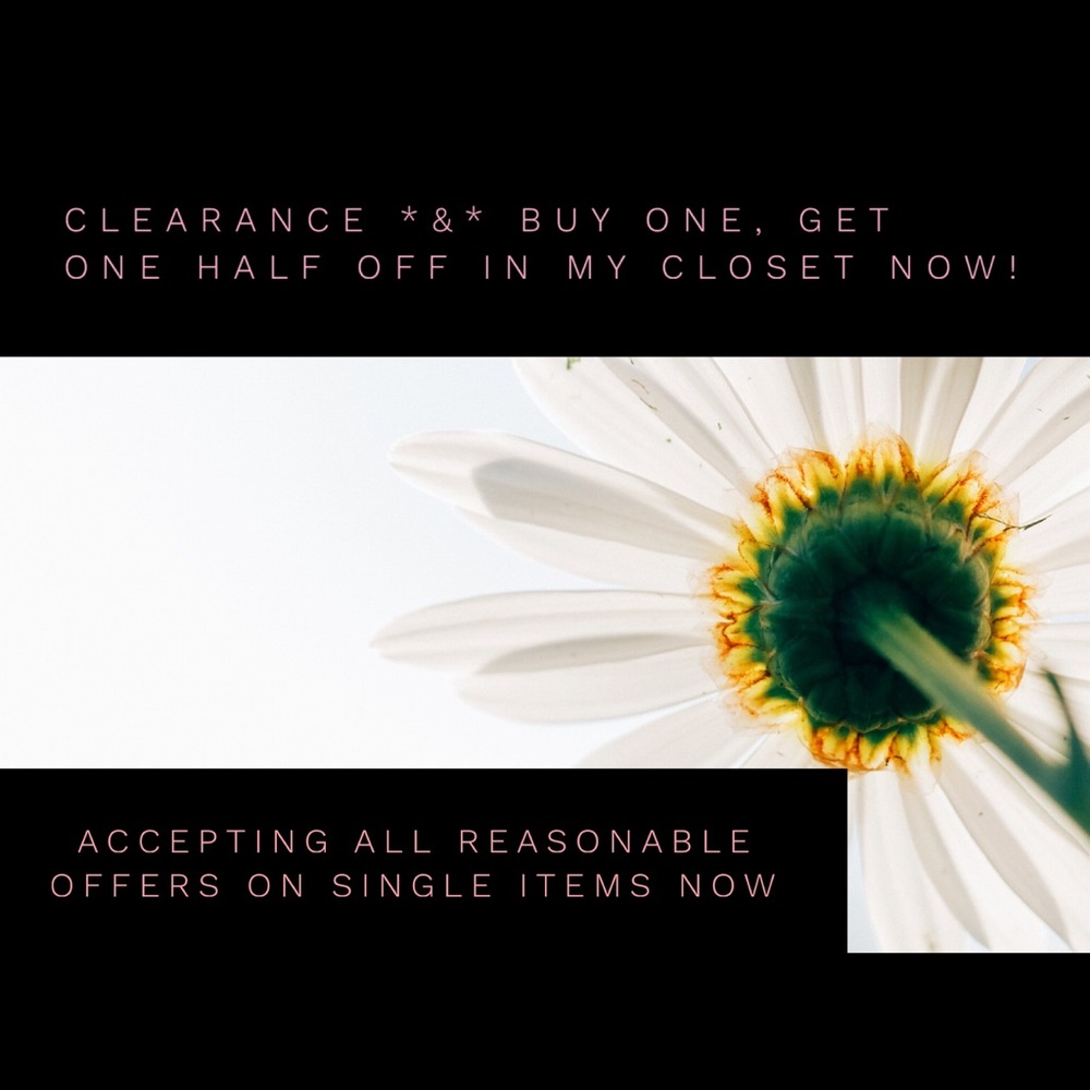 Clearance and 1/2 off deal! Read for rules